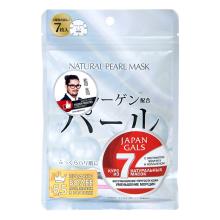 Japan Gals Курс натуральных масок для лица с экстрактом жемчуга, 7 шт