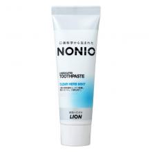 Зубная паста комплексного действия, с функцией тройной защиты от неприятного запаха LION Nonio Clear Herb Mint, с ароматом трав и мяты (130г)
